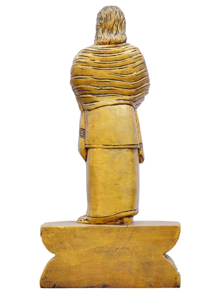 Pasumpon Muthuramalinga Thevar Wooden Sculpture — view 4