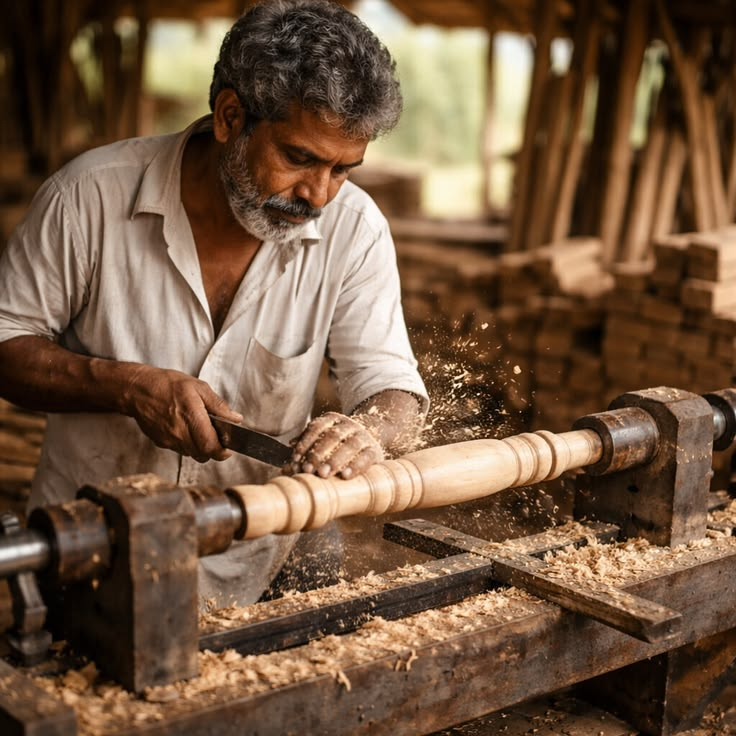 Fine detailing and finishing on the lathe